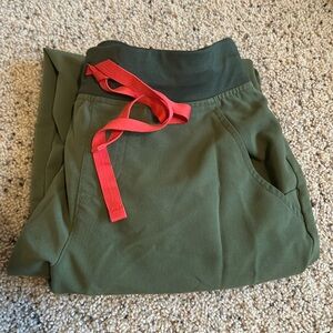 Figs, green jogger, scrub pants